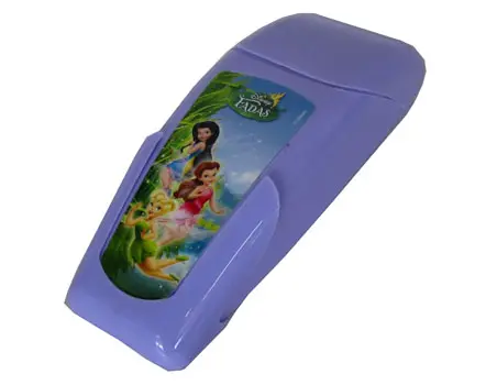 PORTA ESCOVA / ESTOJO DENTAL + SUPORTE DE PAREDE DE PLASTICO FLIP COM TRAVA AUTOADESIVO FADAS