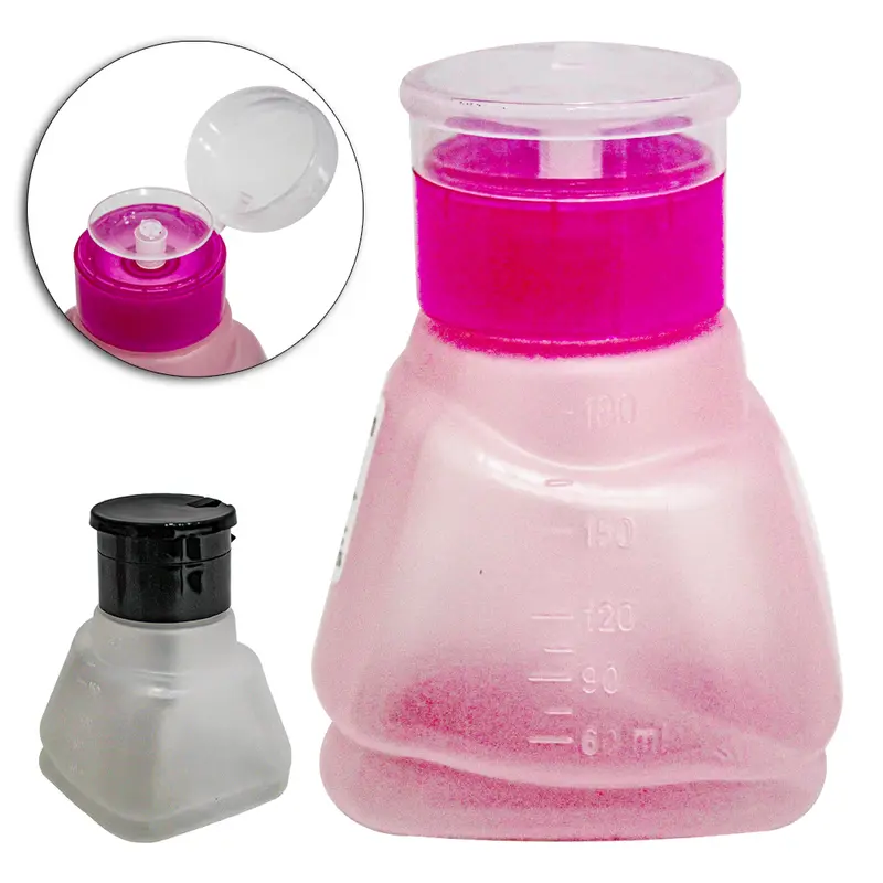 PORTA ACETONA GRADUADO DE PLASTICO QUADRADO 180ML