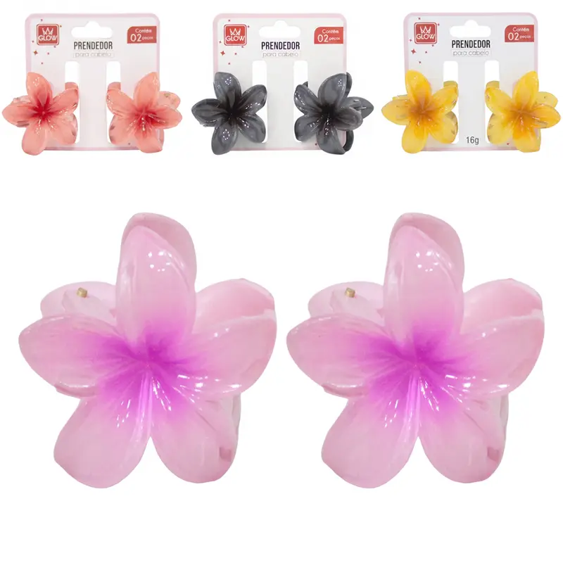 ACESSORIO PARA CABELO PIRANHA DE PLASTICO COM 2 PECAS 4CM