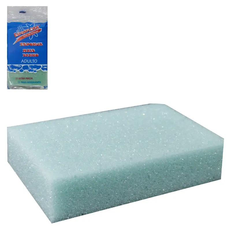 ESPONJA / BUCHA DE ESPUMA PARA BANHO ADULTO COLORS 120X80X25MM
