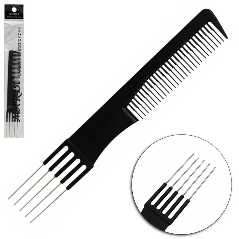 PENTE DE CARBONO ANTI ESTATICO CABO GARFO DE METAL 19,5CM