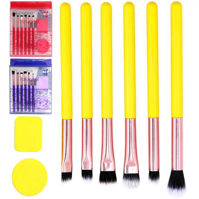 ESPONJA REDONDA / RETANGULAR COM PINCEL PARA MAKE / MAQUIAGEM NEW 8 PECAS