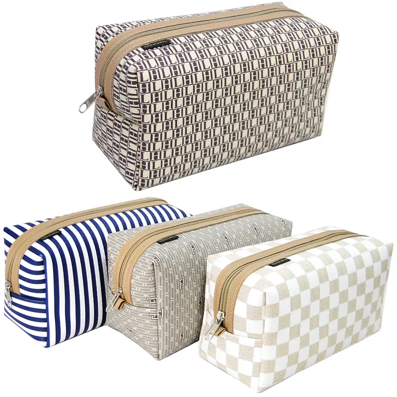 NECESSAIRE RETANGULAR UNISSEX ESTAMPAS SORTIDAS COM ZIPER 22,5X12X10CM