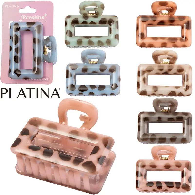 ACESSORIO PARA CABELO PRESILHA PLATINA 6,5X4,5X5XCM