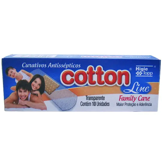CURATIVO COTTON LINE COM 10 PECAS