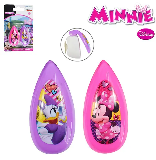 PROTETOR DE CERDA PARA ESCOVA DENTAL COM VENTOSA COLORS MINNIE COM 2 PECAS