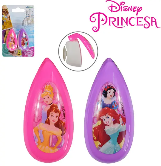 PROTETOR DE CERDA PARA ESCOVA DENTAL COM VENTOSA COLORS PRINCESAS COM 2 PECAS