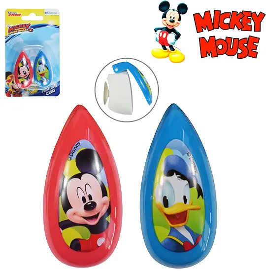 PROTETOR DE CERDA PARA ESCOVA DENTAL COM VENTOSA COLORS MICKEY COM 2 PECAS