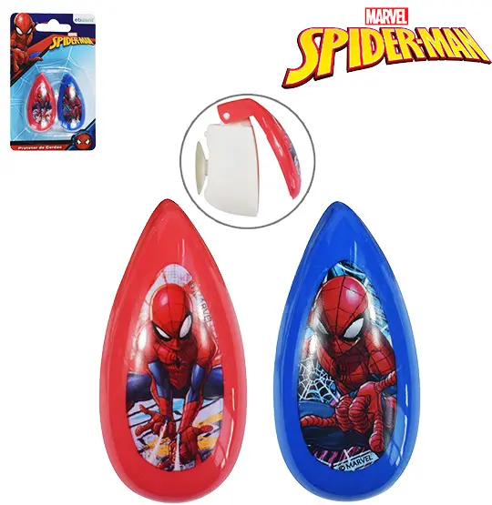 PROTETOR DE CERDA PARA ESCOVA DENTAL COM VENTOSA COLORS HOMEM ARANHA/SPIDER MAN COM 2 PECAS