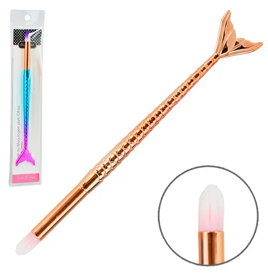 PINCEL PARA MAKE / MAQUIAGEM CABO SEREIA 17CM